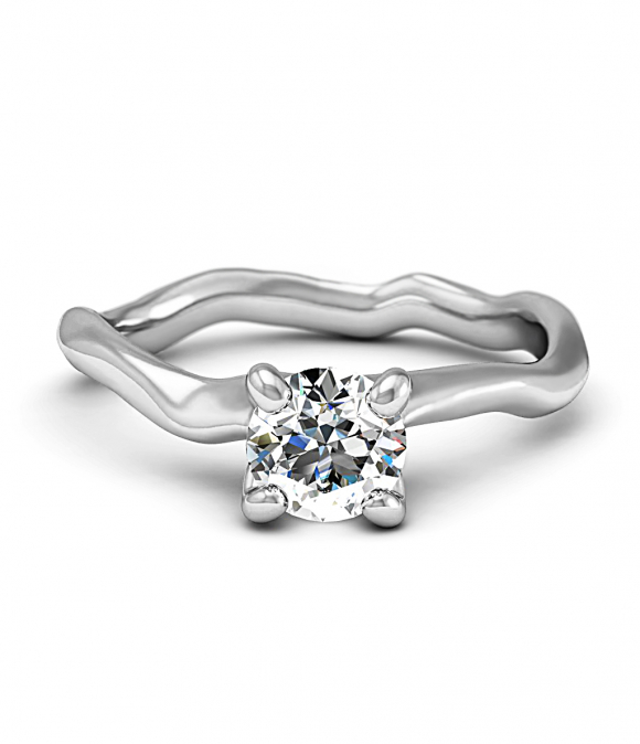 Помолвочное кольцо "Волны" (Мод. 767)